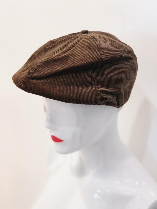 'Blaze' Brown Soft Beret Violet Medea